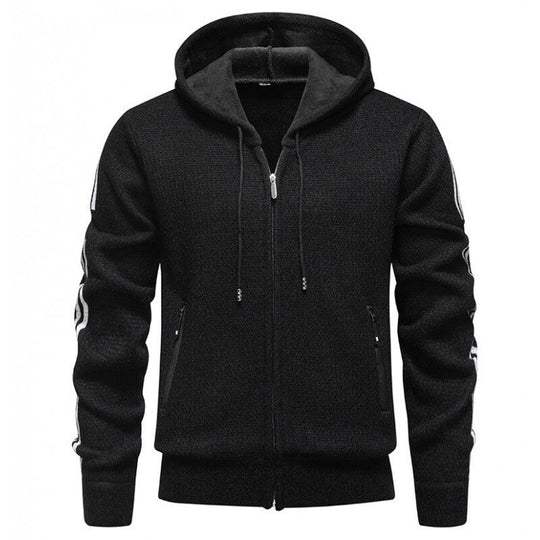 Herren Sportliche Kapuzenjacke mit innovativem Materialmix R&B