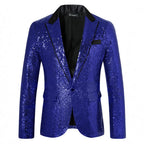 Herren Glamouröser Paillettenblazer R&B