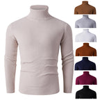 Herren eleganter Rollkragenpullover aus strukturiertem Strickmaterial R&B