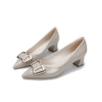Damen elegante Stilettopumps mit modischem Schnallenakzent