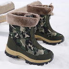 Damen isolierte Winterstiefel mit rutschfester Sohle und kuscheligem Innenfutter R&B