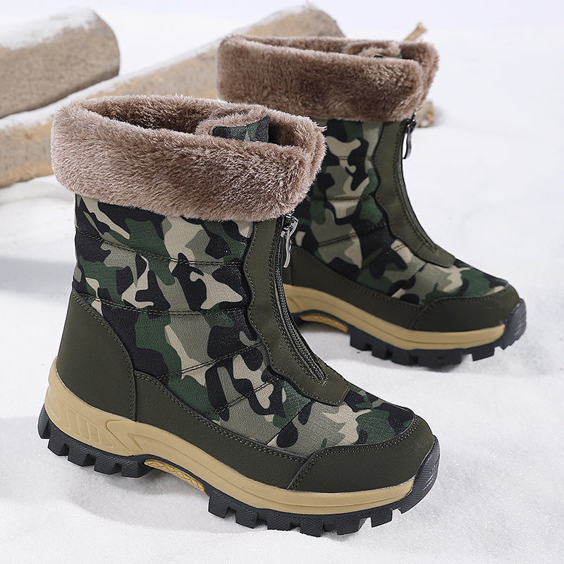 Damen isolierte Winterstiefel mit rutschfester Sohle und kuscheligem Innenfutter R&B