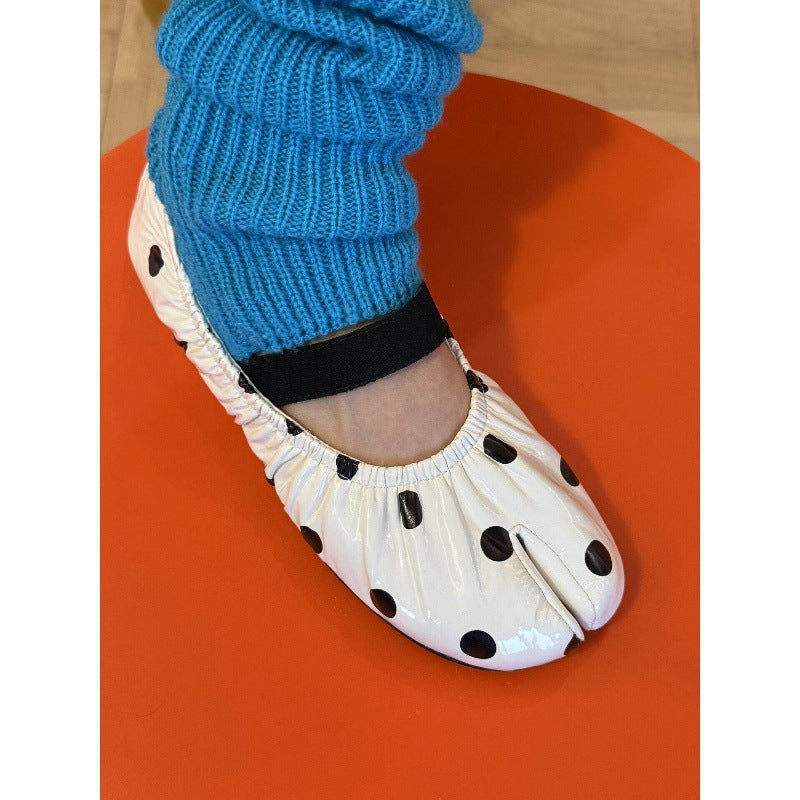 Damen elegante Ballerinas mit flexiblem Gummizug