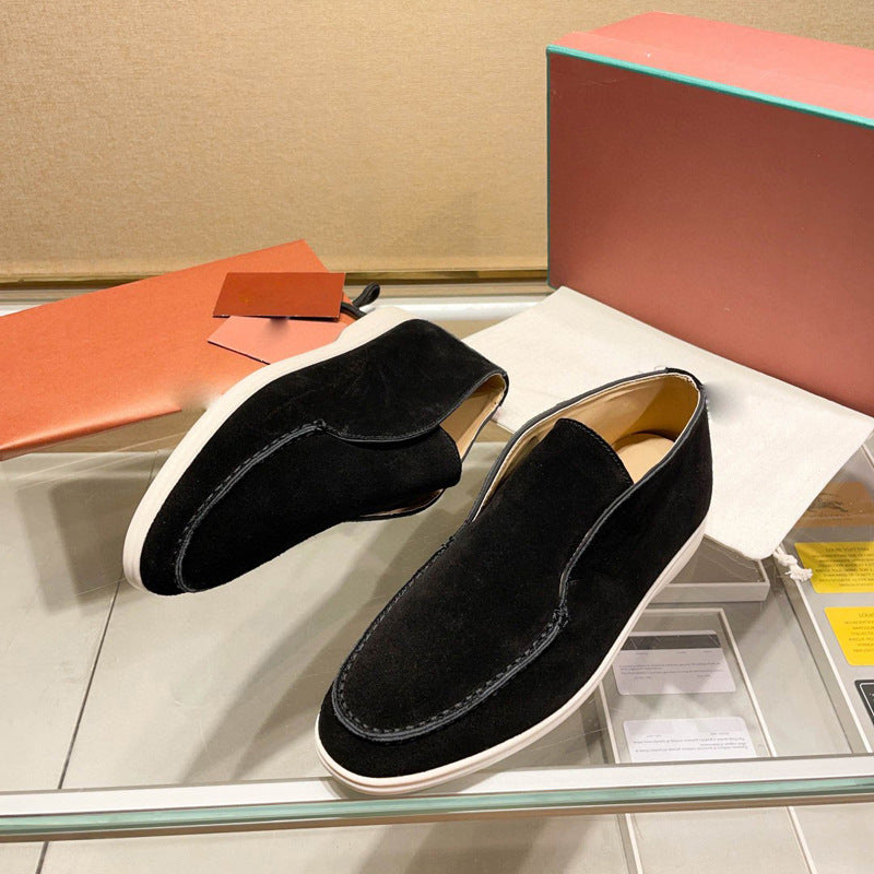 Damen Mokassin Slip-Ons aus hochwertigem Wildleder R&B