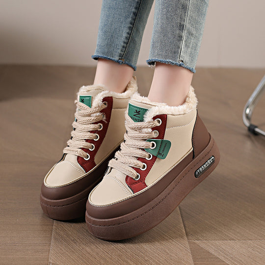 Damen High-Top Sneakers mit wärmendem Innenfutter und modischem Design R&B