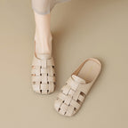 Damen Komfortable und stilvolle Clogs mit hübscher Faltendetail
