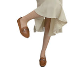 Damen Mokassin-Slipper mit modischen goldenen Akzenten R&B