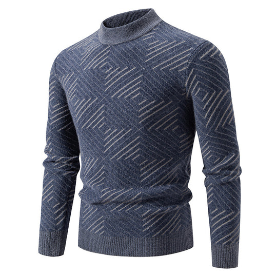 Herren eleganter Pullover mit Strukturmuster R&B