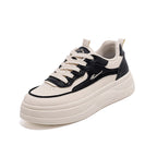Damen modische Sneakers mit dicker Plattform und atmungsaktiver Oberseite R&B