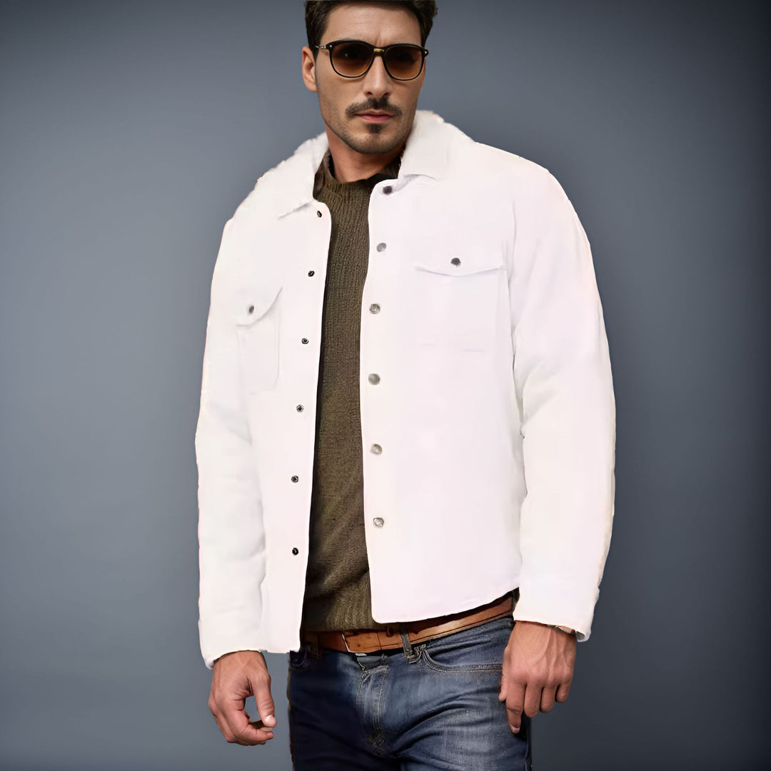 Herren samtige Überziehjacke R&B