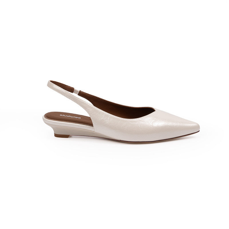 Damen Slingback-Pumps mit spitzem Zehenbereich und komfortablem Blockabsatz