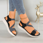Damen Komfortsandalen mit verstellbaren Riemen und rutschfester Sohle R&B