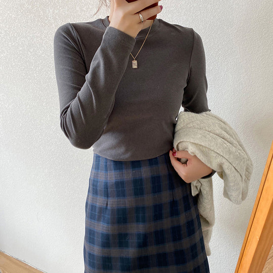 Damen Langarmshirt aus weichem Baumwollstoff mit lässigem Schnitt R&B