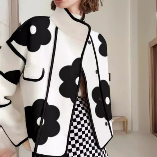 Damen Modische Blazerjacke mit floralen Mustern und schickem Schnitt R&B