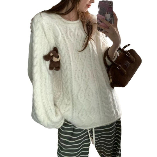 Damen Grobstrickpullover R&B