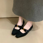 Damen Halbschuhe mit elegantem Riemen und angenehm gepolstertem Fußbett R&B