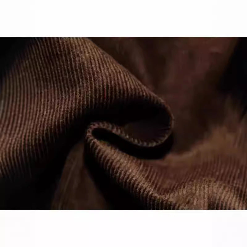 Herren Cord-Polohemd mit Knopfleiste und klassischem Kragen R&B