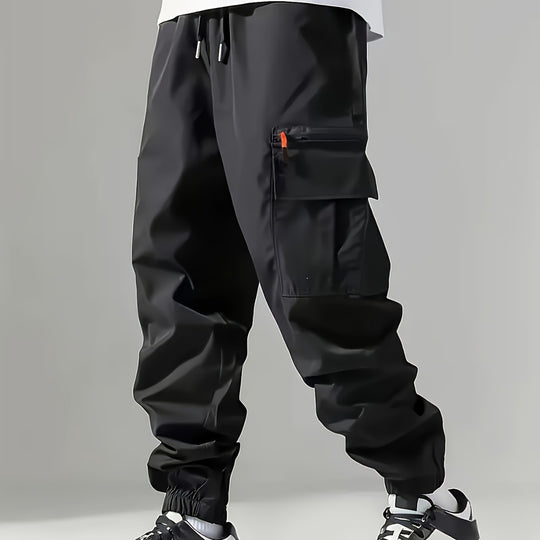Herren Cargo-Hose mit elastischem Bund Hedi-Mode