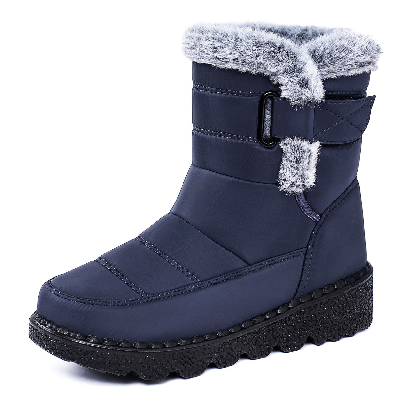 Damen Isolierte Winterstiefel mit weichem Innenfutter und praktischen Schnallen R&B