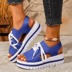 Damen modische Sandaletten mit offenen Zehen und frischem Design R&B