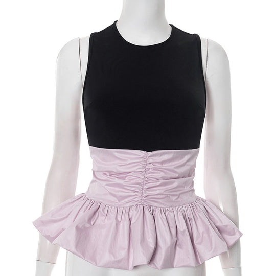 Damen Trendiges Rüschen-Top mit figurformendem Design R&B