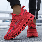 Damen Sportliche Lauf-Sneaker mit elastischem Obermaterial und extrem dämpfender Sohle R&B
