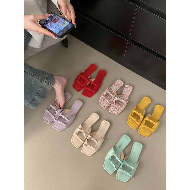 Damen modische Riemchensandalen mit eleganten Schleifen R&B