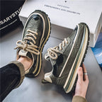 Damen modische Sneakers mit strukturierter Surface und stabiler Sohle
