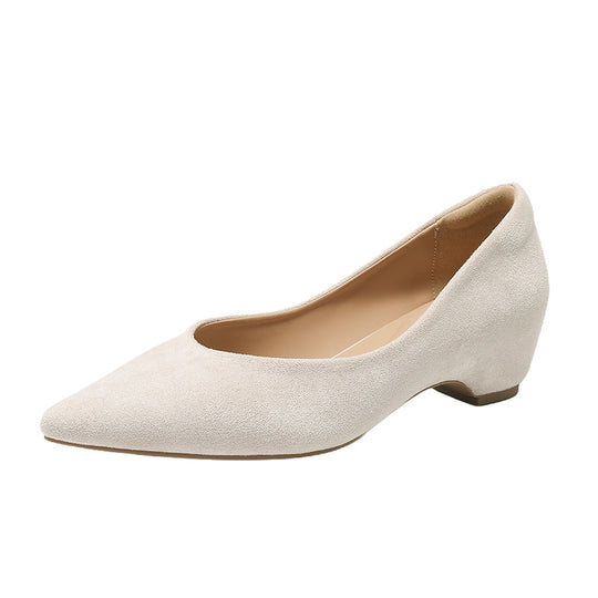 Damen elegante spitze Pumps mit metallic Oberfläche R&B
