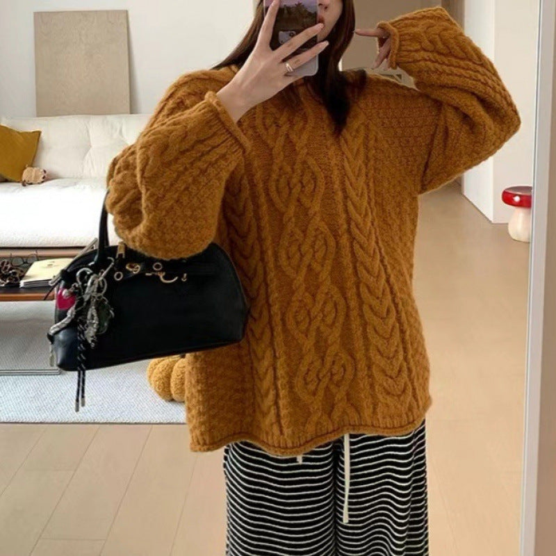 Damen Grobstrickpullover R&B