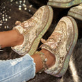 Damen Glamouröse Sneaker mit funkelnden Strass-Applikationen und bequemer Sohle
