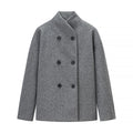 Damen modische Wolljacke im klassischen Schnitt R&B