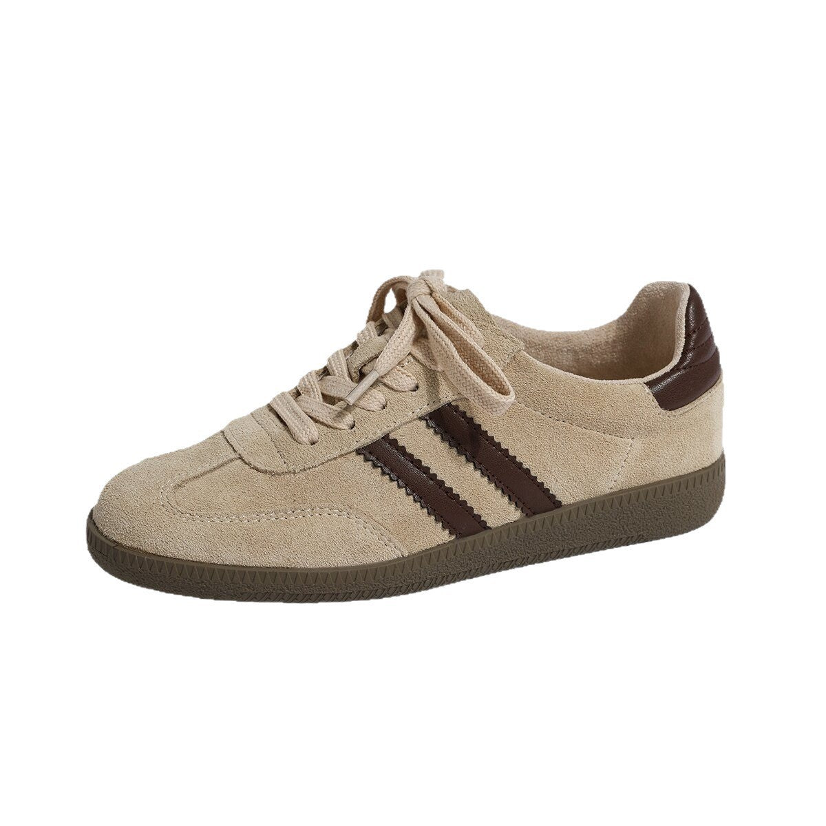 Damen Sneakers aus hochwertigem Wildleder mit sportlichem Schnürdesign