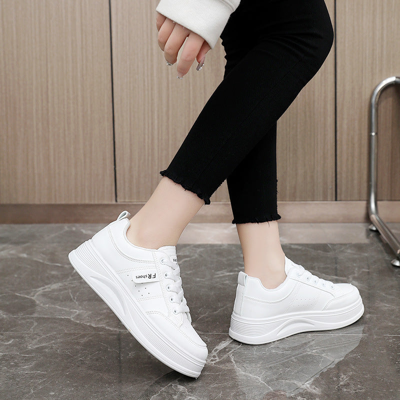 Damen modische Plateau-Sneaker mit atmungsaktiver Mesh-Oberfläche und rutschfester Sohle R&B