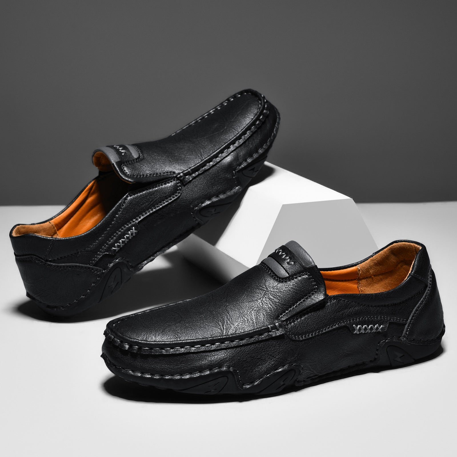 Herren Bequeme Mokassins mit rutschfester Sohle R&B