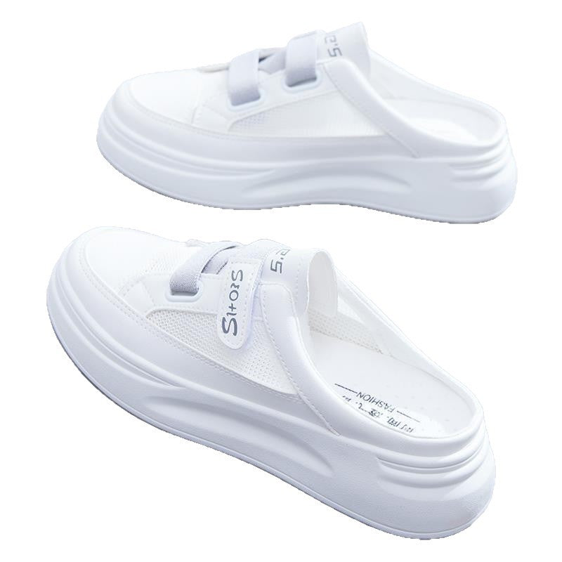 Damen bequeme Sneaker mit innovativem Klettverschluss und rutschfester Sohle R&B