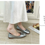 Damen Elegante und bequeme Ballerinas mit süßem Schleifen-Detail R&B