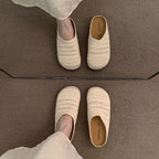 Damen bequeme Slipper aus atmungsaktivem Textilmaterial R&B