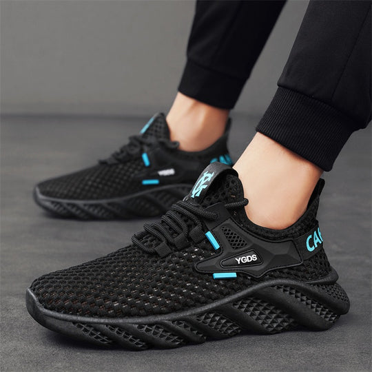 Damen Leichte Lauf-Sneaker mit atmungsaktivem Mesh-Obermaterial und rutschfester Sohle R&B