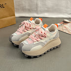 Damen Überdimensionale Plateau Sneakers mit stilvollem Farbverlauf und rutschfester Sohle R&B