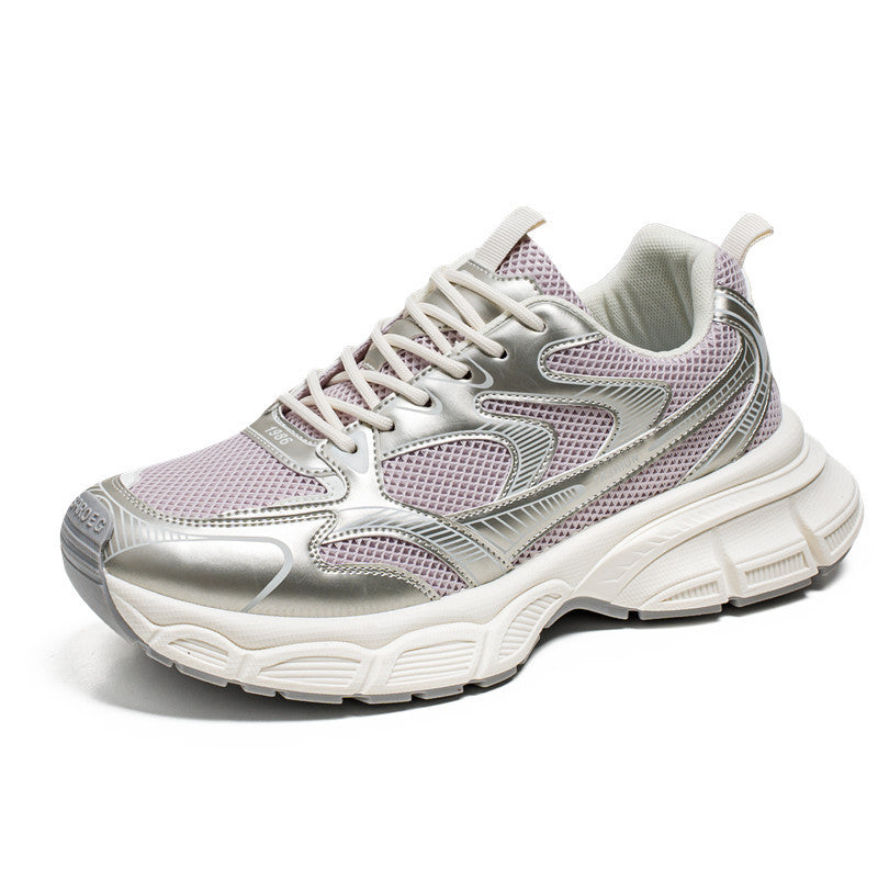 Damen Sportliche Trend-Sneaker mit atmungsaktivem Mesh-Obermaterial und dämpfendem Sohlenprofil R&B