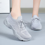 Damen Komfortable Leichtgewicht Sneakers mit atmungsaktivem Strickdesign R&B