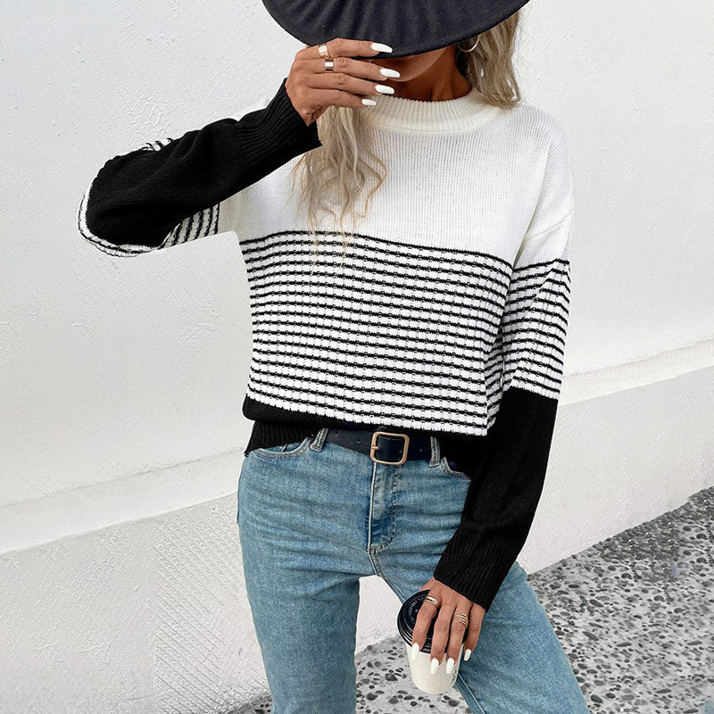 R&B | Gestreifter Strickpullover Für Bequeme Outfits
