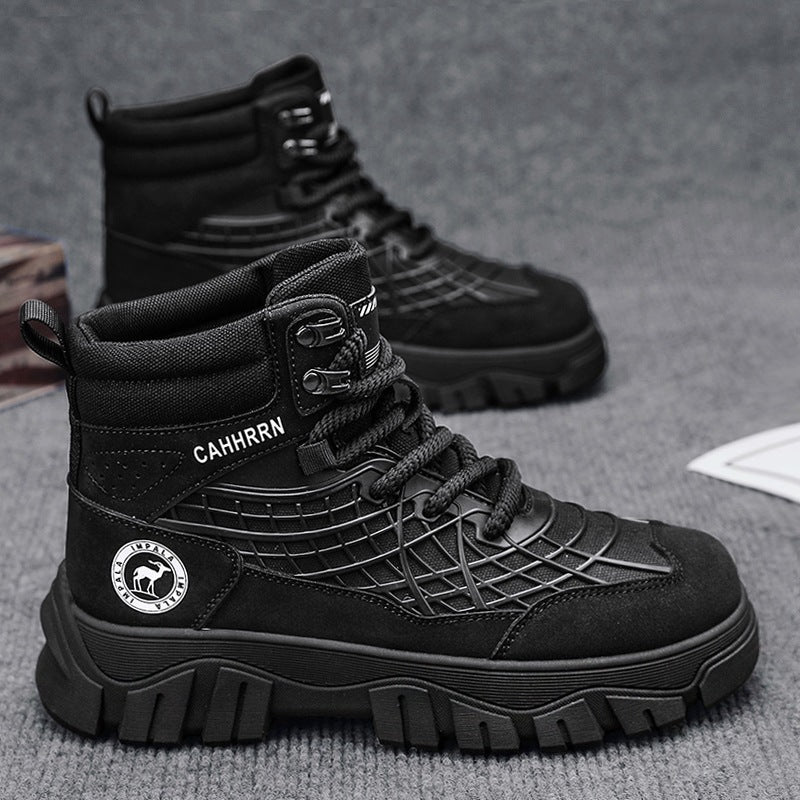 Damen Hohe und robuste Sneakers mit strapazierfähigem Obermaterial und rutschfester Sohle R&B