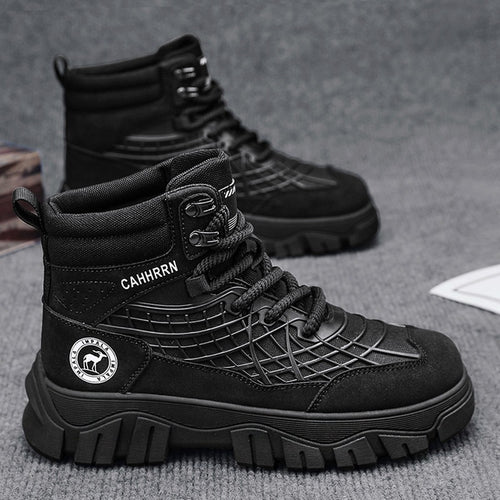 Damen Hohe und robuste Sneakers mit strapazierfähigem Obermaterial und rutschfester Sohle R&B