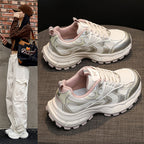 Damen Sportliche Sneakers mit atmungsaktiver Mesh-Oberfläche und stoßdämpfender Sohle R&B