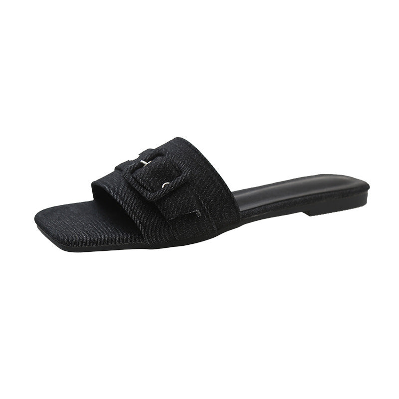 Damen Modische Riemensandalen mit Schnallenverschluss R&B