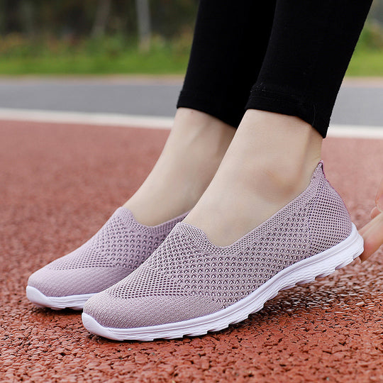 Damen Bequeme Slip-On Sneakers mit atmungsaktiver Netzstruktur R&B
