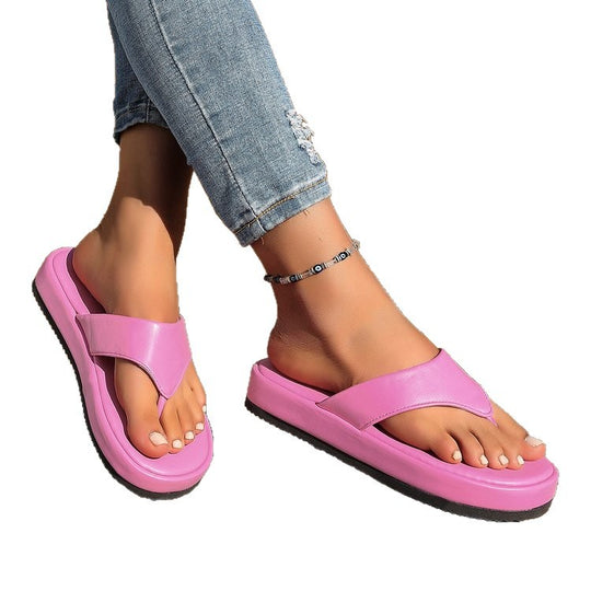 Damen komfortable Zehentrenner Sandalen R&B
