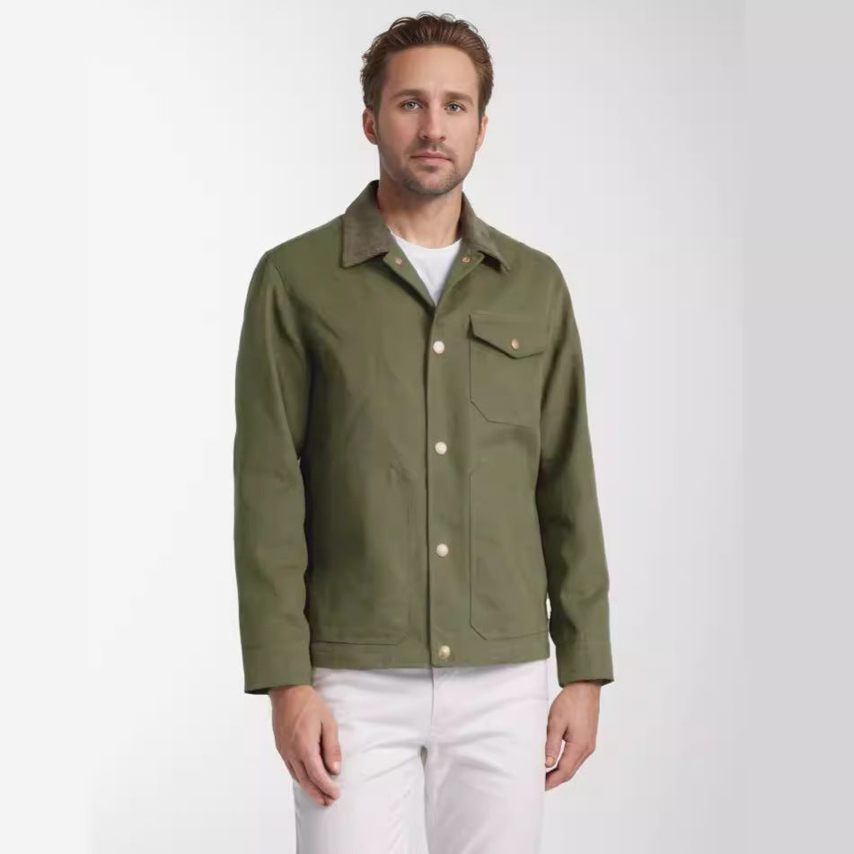 Herren trendige Jeansjacke R&B